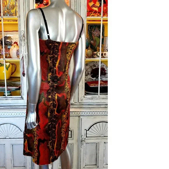Vintage Betsey Johnson 90s Orange Multi Velvet Snake Snakeskin Midi Slip Dress M is available for purchase on au PAY Market - Imported Goods Online Store Co.Ltd. | au PAY Market - Vintage Betsey Johnson 90s Orange Multi Velvet Snake Snakeskin Midi Slip Dress M is available for purchase on au PAY Market - Imported Goods Online Store Co.Ltd. | au PAY Market -